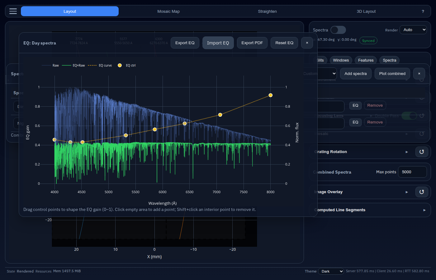 Spectra EQ editor